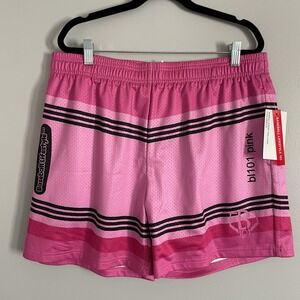 NWT - Baseball Lifestyle 101 B101 Pink Crayon Shorts Adult Size Large